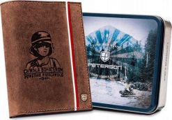 Peterson Skórzany portfel męski z motywem patriotycznym NoSize. Portfele męskie Peterson, bez wzorów. Za 185.42 zł.