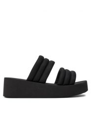 Roxy Klapki ARJL101151 Czarny. Czarne klapki damskie Roxy, bez wzorów, z materiału, bez obcasa, bez zapięcia. Za 179.99 zł.