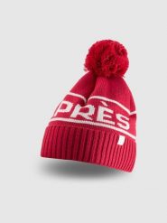 4F Czapka zimowa z dodatkiem wełny damska - czerwona S. Czerwone czapki damskie 4F, na zimę, bez wzorów, z wełny, klasyczne. Za 89.99 zł.