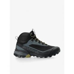 Buty GORE TEX męskie Scarpa Ribelle Cross 2 Mid GTX. Czarne buty zimowe męskie Scarpa, bez wzorów, z gore-texu, bez obcasa, bez zapięcia. Za 729.69 zł.