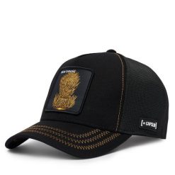 Czapka z daszkiem Capslab. Czarne czapki damskie CapsLab, bez wzorów. Za 169.99 zł.