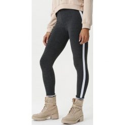 Ciemnoszare Legginsy Magill. Szare legginsy damskie Born2be, bez wzorów, z dzianiny. Za 49.99 zł.