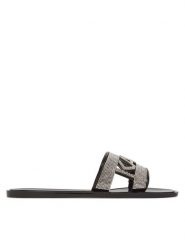 KARL LAGERFELD Klapki Jelly III KL80005S Czarny. Czarne klapki damskie KARL LAGERFELD, bez wzorów, z tworzywa sztucznego, bez obcasa, bez zapięcia. Za 259.99 zł.