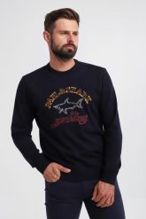 Sweter męski wełniany PAUL&SHARK. Swetry męskie PAUL&SHARK, l, bez wzorów, z wełny, bez kołnierzyka, bez ramiączek. W wyprzedaży za 837.85 zł.