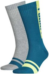 Skarpety Męskie Puma Seasonal Logo Socks Zielone 39-42. Niebieskie skarpety męskie Puma, bez wzorów, z bawełny. Za 111.99 zł.
