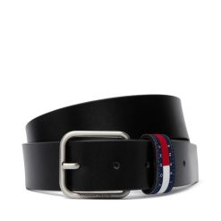 Pasek Tommy Jeans. Czarne paski męskie Tommy Jeans, z jeansu. Za 169.99 zł.