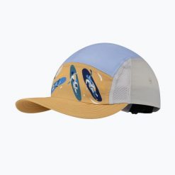 Czapka z daszkiem BUFF 5 Panel Go. Żółte czapki damskie Buff, bez wzorów, sportowe. Za 149.99 zł.