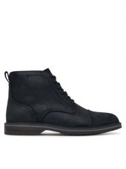 Clarks Trzewiki Aldwin 2 Cap 26320118 Czarny. Czarne botki męskie Clarks, bez wzorów, ze skóry, bez obcasa, bez zapięcia. Za 569.99 zł.