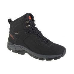 Buty trekkingowe męskie, Merrell Vego Mid Ltr WP. Czarne buty zimowe męskie Merrell, bez wzorów, bez obcasa, bez zapięcia. Za 569.00 zł.
