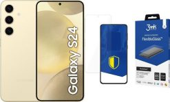Smartfon Samsung Galaxy S24 5G 8/128GB Żółty (SM-S921BZYDEUE) + FlexibleGlass. Żółte smartfony SAMSUNG. Za 2,257.00 zł.