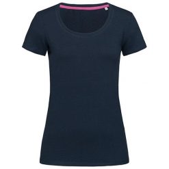 Damska Koszulka Z Okrągłym Dekoltem Claire. Niebieskie bluzki damskie Stedman, xs, bez wzorów, sportowe, bez kołnierzyka, bez ramiączek. Za 58.99 zł.