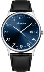 Zegarek męski Adriatica A1293.5225Q czarny. Czarne zegarki męskie Adriatica, bez wzorów. Za 789.00 zł.