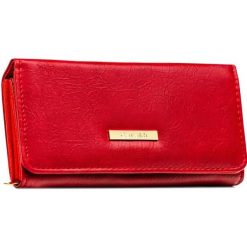 Klasyczny poziomy portfel damski ze skóry ekologicznej czerwony na zatrzask 4U CAVALDI CHWJ-05. Czerwone portfele damskie 4U Cavaldi, ze skóry ekologicznej. Za 45.00 zł.