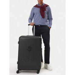Walizka duża Beverly Hills Polo Club. Czarne walizki damskie Beverly Hills Polo Club, bez wzorów, duże. Za 399.99 zł.