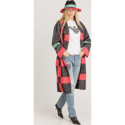 PŁASZCZ EMPORIO ARMANI. Płaszcze damskie Emporio Armani, bez wzorów, z bawełny, bez kołnierzyka, bez kaptura. Za 2,919.00 zł.