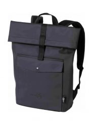 Plecak typu roll-top na laptopa Manny 17L – czarny Meatfly. Czarne plecaki męskie Meatfly, bez wzorów, z materiału, biznesowe. Za 237.99 zł.
