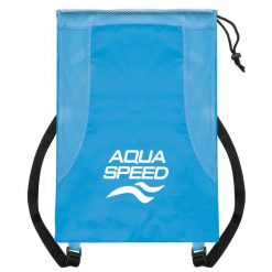 Worek na sprzęt plecak Aqua Speed Mesh Backpack. Niebieskie plecaki męskie Aqua-Speed, bez wzorów, z meshu. Za 39.99 zł.