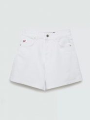 Szorty damskie jeansowe białe Soleil 815. Białe szorty damskie BIG STAR, bez wzorów, z denimu, klasyczne, z podwyższonym stanem. Za 159.99 zł.