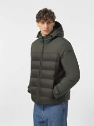Kurtka GEOX M SAPIENZA Zielony. Zielone kurtki męskie Geox, m, bez wzorów, z puchu, bez kaptura. Za 590.99 zł.