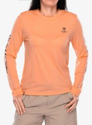 Bluza termoaktywna damska Mons Royale Icon Relaxed LS. Brązowe bluzy damskie Mons Royale, s, bez wzorów, z elastanu, bez ramiączek, bez kaptura. Za 274.99 zł.