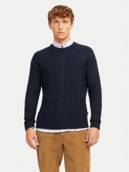 Jack & Jones Sweter Craig 12258480 Granatowy Regular Fit. Niebieskie swetry męskie Jack & Jones, m, bez wzorów, z syntetyku, bez kołnierzyka, bez ramiączek. Za 119.99 zł.