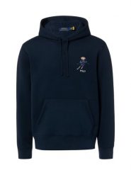 Polo Ralph Lauren Męski sweter z kapturem Mężczyźni Bawełna niebieski jednolity, S. Niebieskie swetry męskie Polo Ralph Lauren, m, bez wzorów, z bawełny, bez kołnierzyka, bez ramiączek. Za 1,299.95 zł.