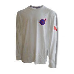 Koszulka PUMA x THE HUNDREDS Longsleeve T-shirt. Białe bluzki damskie Puma, xl, bez wzorów, sportowe, bez kołnierzyka, bez ramiączek. Za 179.00 zł.