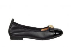 Baleriny Loretta Vitale W5324 Black, Czarny, Skóra naturalna - 37. Czarne balerinki damskie Loretta Vitale, bez wzorów, ze skóry, eleganckie, bez obcasa, bez zapięcia. W wyprzedaży za 229.00 zł.