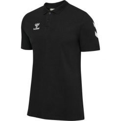 Polo Hummel Go 2.0 Chevron. Czarne koszulki sportowe męskie Hummel, bez wzorów, bez ramiączek, do piłki nożnej. Za 217.00 zł.