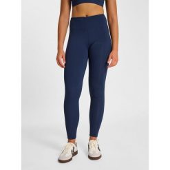 Damskie legginsy Hummel Pulse. Niebieskie legginsy damskie Hummel, bez wzorów. Za 220.00 zł.