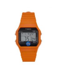 Timex Zegarek Main Street TW2Y13300 Pomarańczowy. Brązowe, cyfrowe zegarki męskie Timex, bez wzorów. Za 329.99 zł.