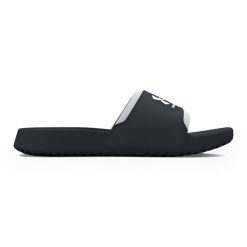 Klapki damskie Under Armour Ignite Select. Czarne klapki damskie Under Armour, bez wzorów, bez obcasa, bez zapięcia. Za 92.99 zł.