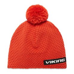 Czapka Viking. Czerwone czapki męskie Viking, na zimę, bez wzorów, z gore-texu. Za 89.99 zł.