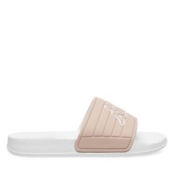 Klapki Kappa. Brązowe klapki damskie Kappa, bez wzorów, bez obcasa, bez zapięcia. Za 79.99 zł.