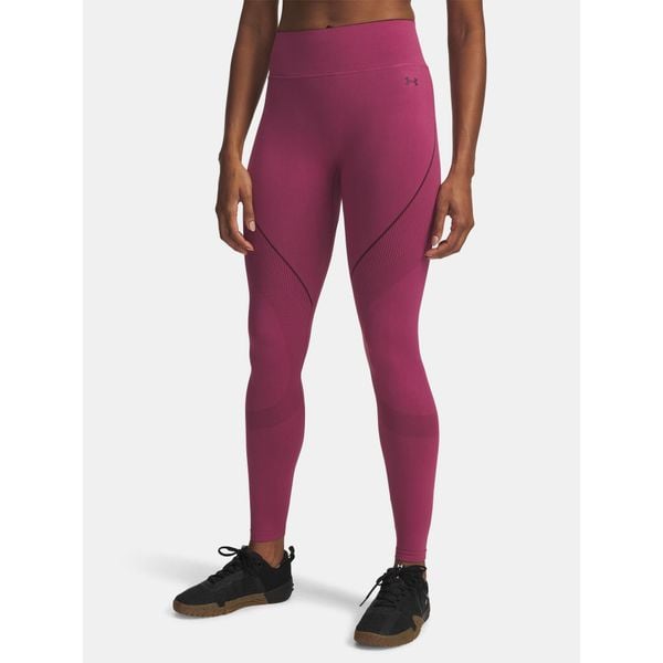 Legginsy Under Armour Vanish Seamless. Czerwone legginsy damskie Under Armour, bez wzorów. Za 210.45 zł.