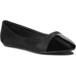 Baleriny JENNY FAIRY W16SS061-2. Czarne balerinki damskie Jenny Fairy, bez wzorów, z materiału, bez obcasa, bez zapięcia. Za 49.99 zł.