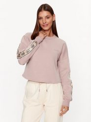 Guess Bluza V3BQ16 KB3P2 Różowy Regular Fit. Czerwone bluzy damskie Guess, m, z aplikacjami, z bawełny, bez ramiączek, bez kaptura. Za 199.99 zł.