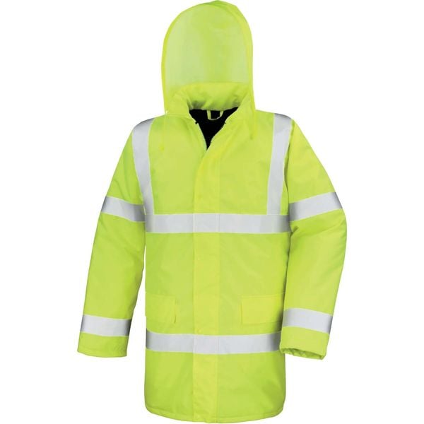 Parka Result High Viz Motorway. Żółte parki damskie RESULT, xl, bez wzorów, z polaru, bez kaptura. Za 189.50 zł.