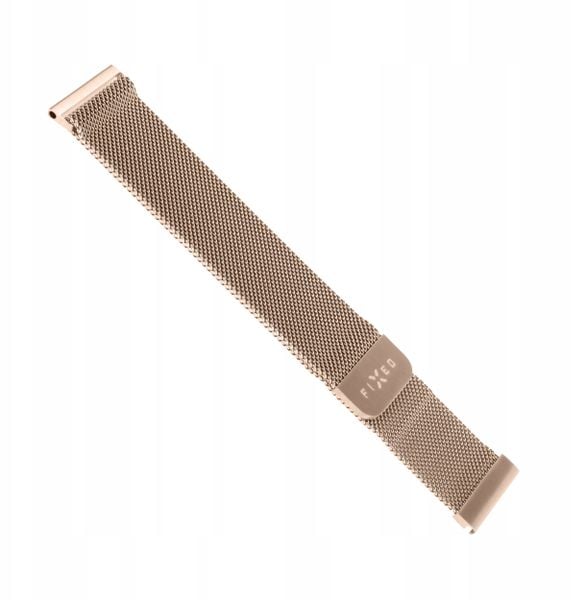 Fixed | Mesh Strap with Quick Release 20mm for Smartwatch | Rose gold. Czerwone zegarki smartwatch Fixed, bez wzorów, z meshu. Za 89.00 zł.