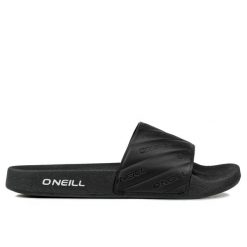 Klapki damskie O'NEILL LOGO SLIDES WOMEN. Czarne klapki damskie O'Neill, bez wzorów, bez obcasa, bez zapięcia. W wyprzedaży za 95.00 zł.