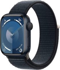 Smartwatch Apple Watch 9 GPS + Cellular 41mm Midnight Alu Sport Loop Granatowy (MRHU3QP/A). Niebieskie zegarki smartwatch Apple, bez wzorów. Za 2,690.66 zł.