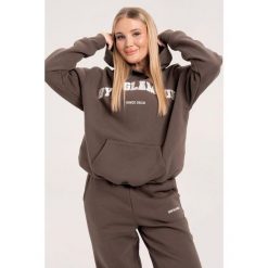 Bluza fitness damska Gym Glamour college. Brązowe bluzy damskie GYM GLAMOUR, xs, bez wzorów, glamour, bez ramiączek, bez kaptura. Za 199.99 zł.