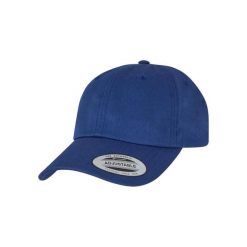 Czapka bejsbolówka Flexfit Low Profile Cotton. Niebieskie czapki damskie FLEXFIT, bez wzorów, z bawełny. Za 68.15 zł.