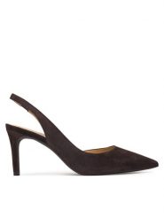 MICHAEL Michael Kors Czółenka Alina Flex Sling Pump 40R4HNMP1S Brązowy. Brązowe czółenka damskie MICHAEL Michael Kors, bez wzorów, ze skóry, bez obcasa, bez zapięcia. Za 629.99 zł.