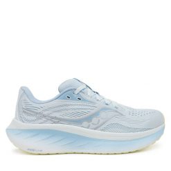 Buty do biegania Saucony. Niebieskie obuwie sportowe damskie Saucony, bez wzorów, bez zapięcia, do biegania. Za 489.99 zł.