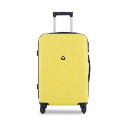 Walizka duża Semi Line. Żółte walizki damskie Semi-line, bez wzorów, duże. Za 209.99 zł.