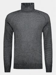 INDICODE Golf Alexavin 35-687 Czarny Regular Fit. Czarne swetry męskie INDICODE, m, bez wzorów, z bawełny, bez kołnierzyka, bez ramiączek. Za 99.99 zł.