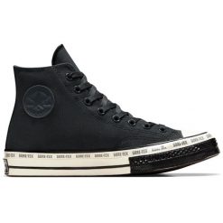 Boots Converse Chuck 70 GORE TEX Waterproof. Czarne obuwie sportowe damskie Converse, bez wzorów, z gore-texu, bez zapięcia, wspinaczkowe, gore-tex. Za 548.05 zł.