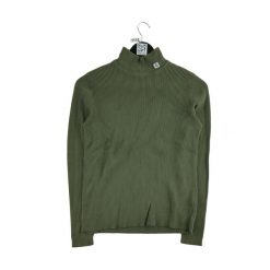 Second life - Damski sweter z golfem w kolorze khaki - Jak nowy. Zielone swetry nierozpinane damskie Ralph Lauren, bez wzorów, sportowe, bez kołnierzyka, bez ramiączek. Za 126.86 zł.