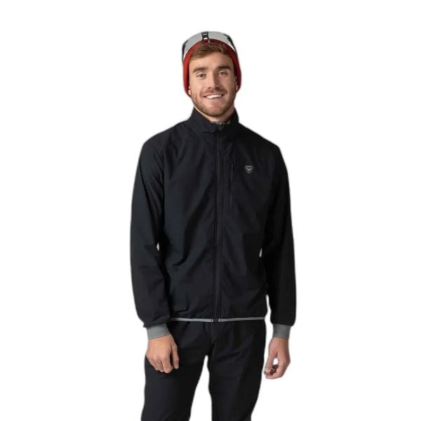 Kurtka narciarska Rossignol Active Versatile XC. Czarne kurtki sportowe męskie Rossignol, m, bez wzorów, z materiału, bez kaptura, na fitness i siłownię. Za 465.50 zł.